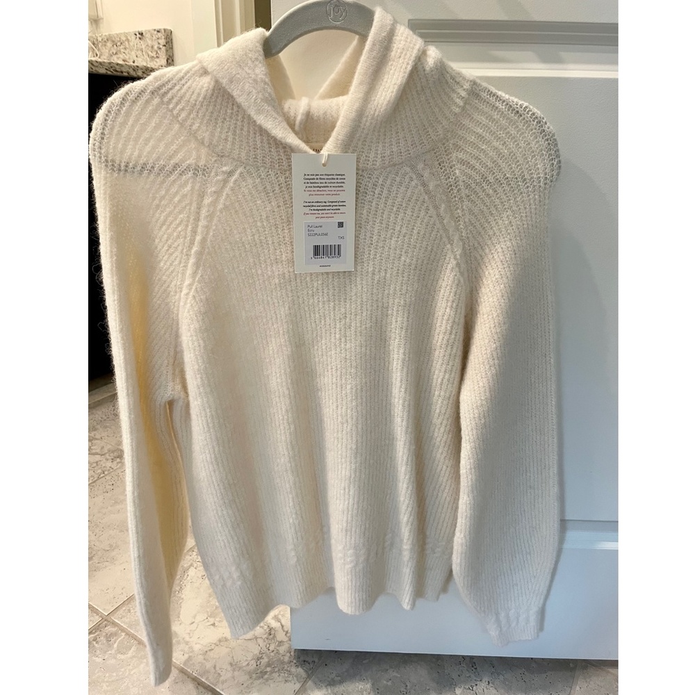 NWT Sezane Laurel Pullover Ecru size XS